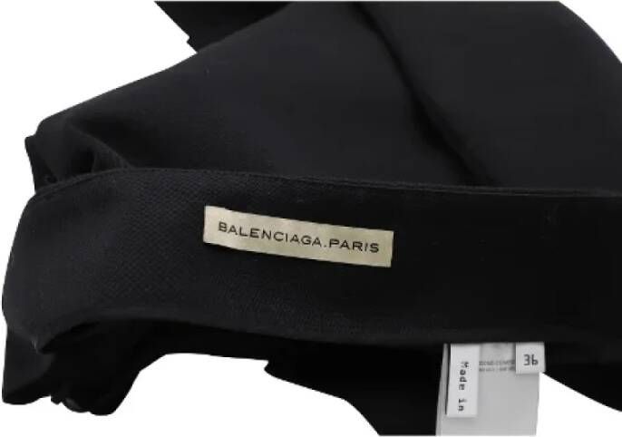 Balenciaga Vintage Pre-owned Wool bottoms Zwart Dames