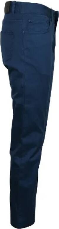 Balenciaga Vintage Tweedehands Blauwe Katoenen Balenciaga Broek Blue Dames