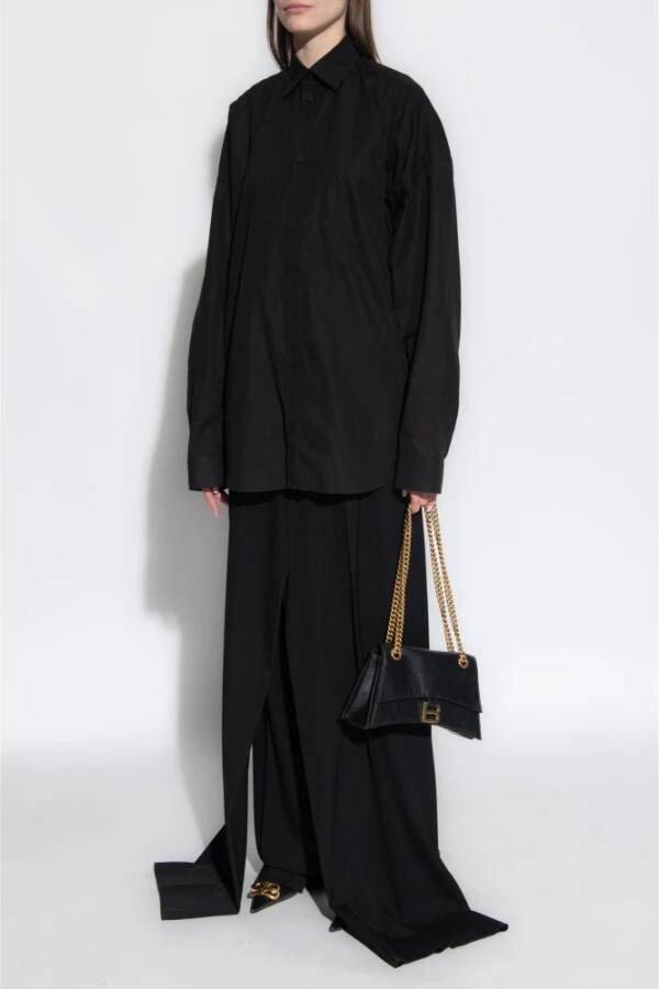 Balenciaga Wollen broek Zwart Dames