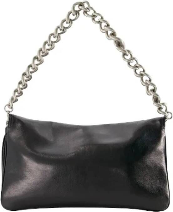 Balenciaga Zwarte leren handtas met verstelbare riem Black Dames