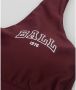 Ball Sportieve Bordeaux Top met Brede Bandjes Brown Dames - Thumbnail 2