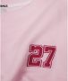 Ball Gezellige Milkshake Sweatshirt met Geborduurd Detail Pink Dames - Thumbnail 2