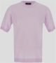 Ballantyne Knit Crew Neck T-Shirt Roze Heren - Thumbnail 2