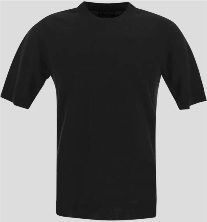 Ballantyne Knit Crew Neck T-Shirt Zwart Heren