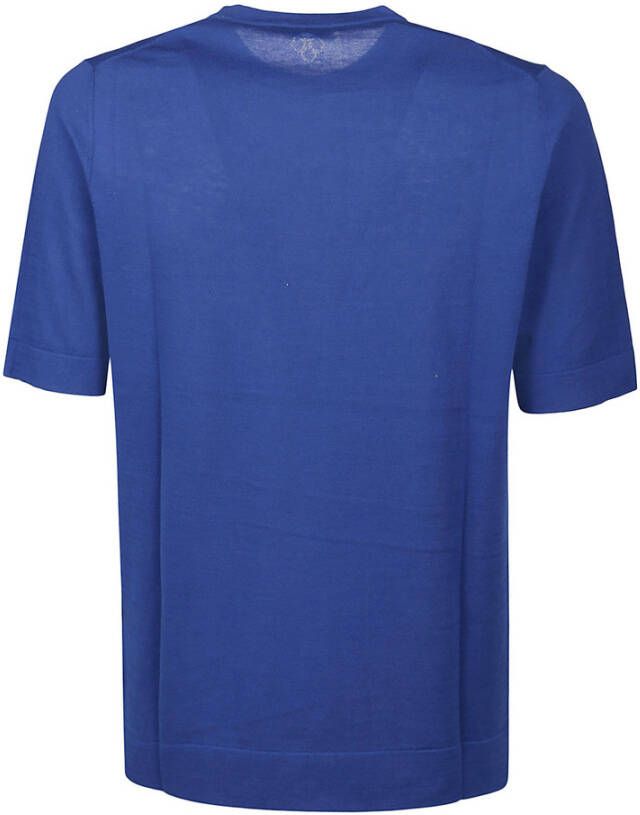 Ballantyne T-shirt vlakte Blauw Heren
