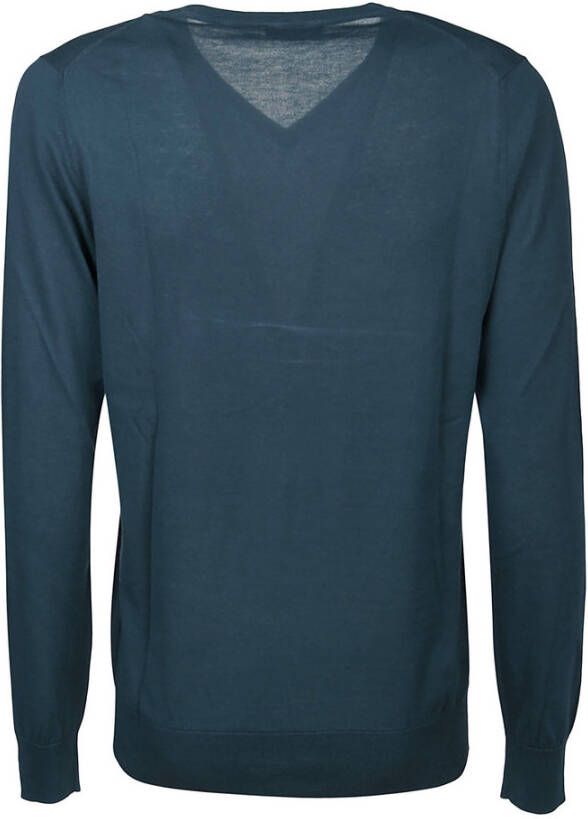 Ballantyne V-hals trui vlak Blauw Heren
