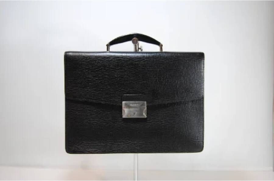 Bally Pre-owned Leather briefcases Black Heren