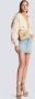 Balmain 1945 Soft schoudertas Beige - Thumbnail 7