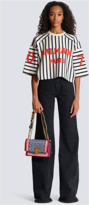 Balmain 1945 schoudertas met monogram Veelkleurig - Foto 5