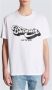 Balmain Witte Ribgebreide Crewneck T-shirts en Polos met Retro 70s Print Wit Heren - Thumbnail 4