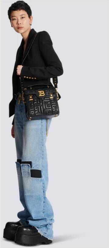 Balmain B-Buzz 23 shopper Zwart - Foto 4
