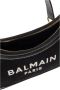 Balmain B-Army monogrammed canvas and smooth leather handbag Zwart Dames - Thumbnail 5