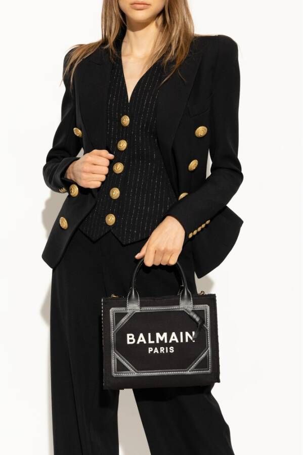 Balmain B-Leger shopper tas Zwart Dames
