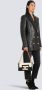 Balmain Medium-sized black and white leather 1945 Heritage bag White Dames - Thumbnail 2