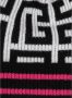 Balmain Maxi Monogram Beanie Hat in Pink Multi Wool Cashmere Roze Dames - Thumbnail 2
