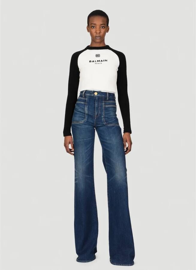 Balmain Gebreide top Wit - Foto 7