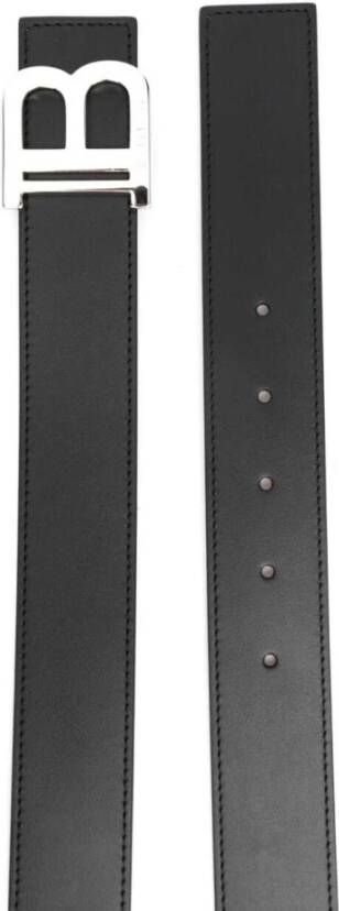 Balmain Zwart B-Belt 3.5cm Kalfsleer Zwart Heren