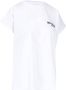 Balmain Witte T-shirt van Biologisch Katoen met Logo Print White Dames - Thumbnail 2
