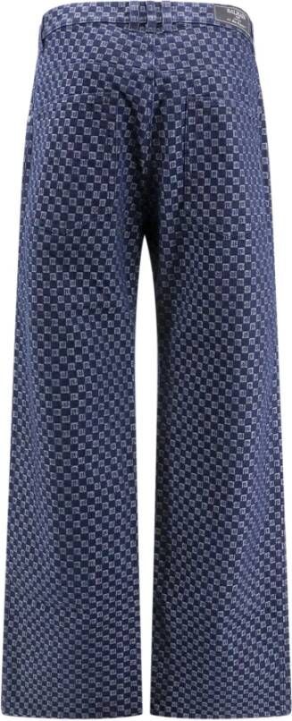 Balmain Blauwe Jeans met knoopsluiting Blauw Heren