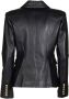Balmain Leren blazer Zwart - Thumbnail 6