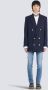 Balmain Navy Blue Double-Breasted Blazer Blue Heren - Thumbnail 2