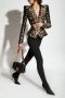 Balmain Grain de poudre form-hugging stretch trousers Zwart Dames - Thumbnail 4