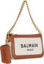 Balmain Canvas B-Army clutch bag with leather panels Beige Dames - Thumbnail 7