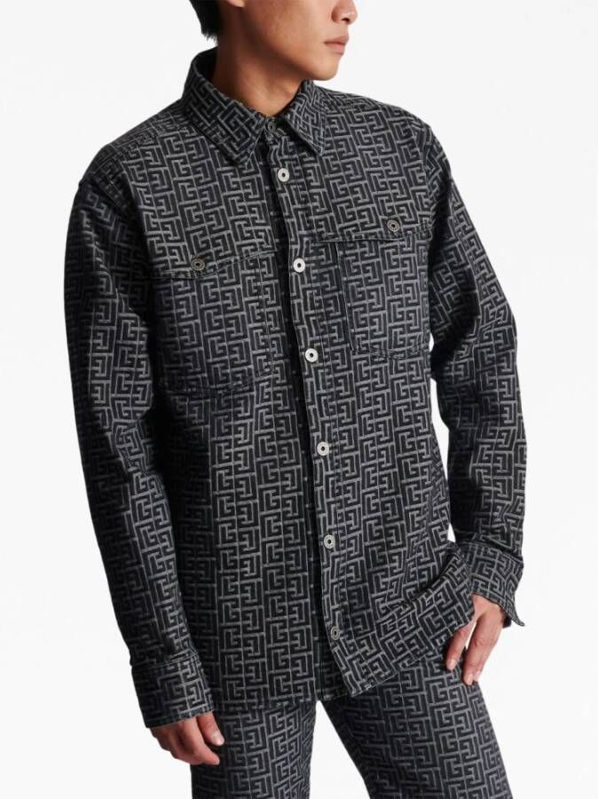 Balmain Casual Shirts Zwart Heren
