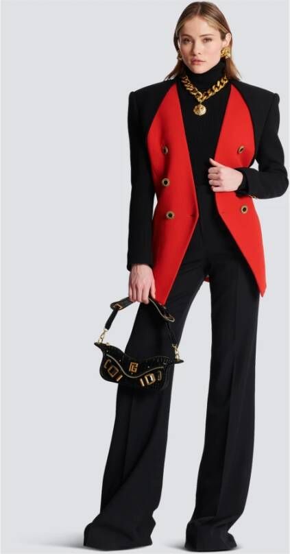 Balmain Blazer met dubbele rij knopen Rood - Foto 2