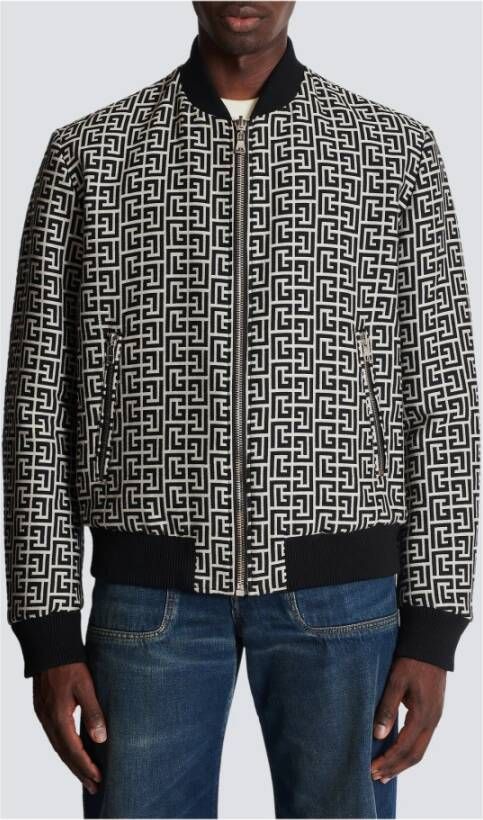 Balmain Omkeerbaar bomberjack Zwart - Foto 6