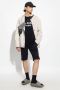 Balmain Cotton shorts with flocked Paris logo Zwart Heren - Thumbnail 4