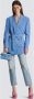 Balmain Crepe jacket with shawl collar Blauw Dames - Thumbnail 3