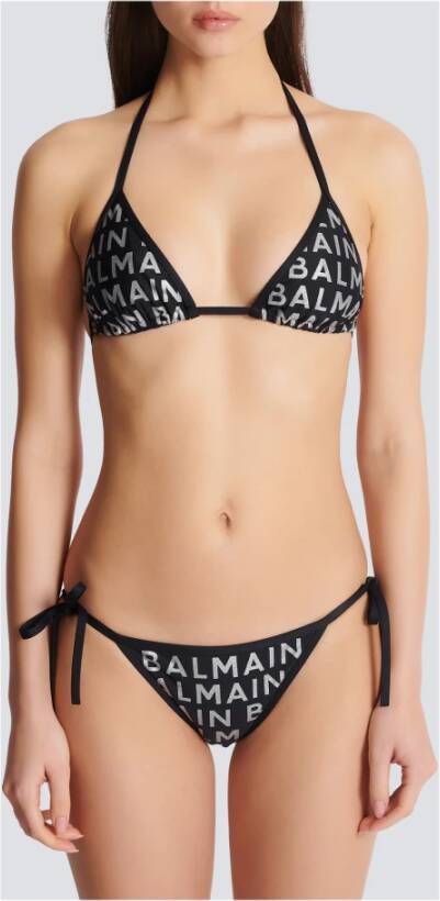 Balmain Driehoekige bikini Zwart Dames