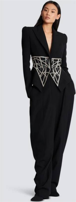 Balmain Blazer met dubbele rij knopen Zwart - Foto 5