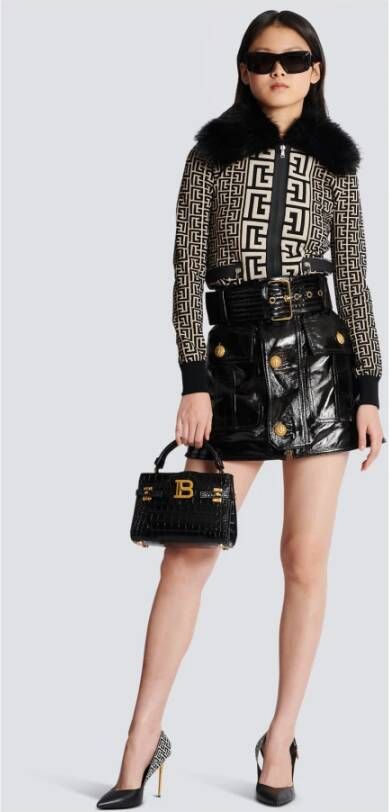Balmain Denim jack Zwart - Foto 4