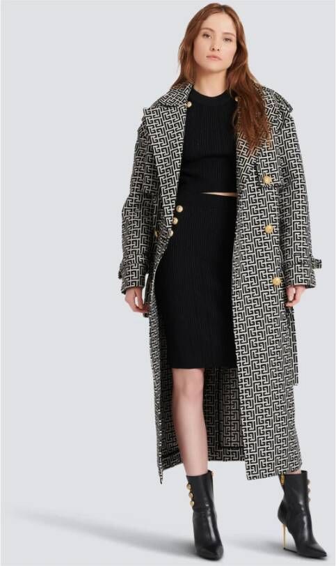 Balmain Gebreide crop top Zwart Dames