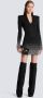 Balmain Gebreide jurk met parel- en kristalborduursel Black Dames - Thumbnail 3