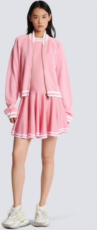 Balmain Mouwloze skaterjurk Roze - Foto 5