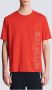 Balmain Geëmbosseerd T-shirt Rood Heren - Thumbnail 2