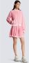 Balmain Geknipte gebreide varsity-jas met gestreepte details Pink Dames - Thumbnail 6