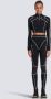 Balmain -gepersonaliseerde jersey leggings Black Dames - Thumbnail 2