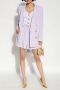Balmain Uitlopende crepe shorts Purple Dames - Thumbnail 2