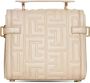 Balmain B-Buzz 23 bag in monogram quilted leather Beige Dames - Thumbnail 2