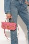 Balmain Blaze clutch bag in smooth leather Pink Dames - Thumbnail 3