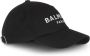 Balmain Zwarte katoenen baseballpet met wit logo borduursel Zwart Dames - Thumbnail 7