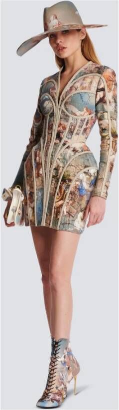 Balmain Jurk met print Veelkleurig - Foto 5