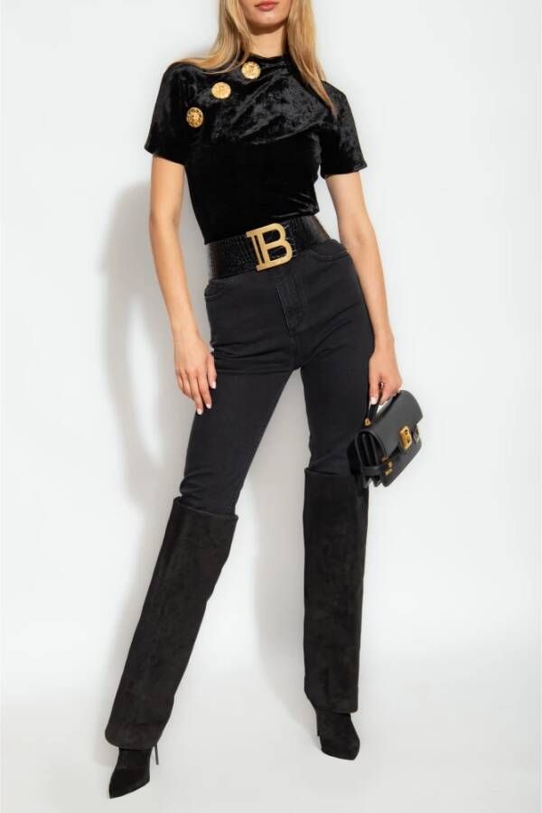 Balmain High-waisted jeans Zwart Dames