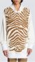 Balmain Hoodie met geborduurde zebra strepen Multicolor Heren - Thumbnail 2