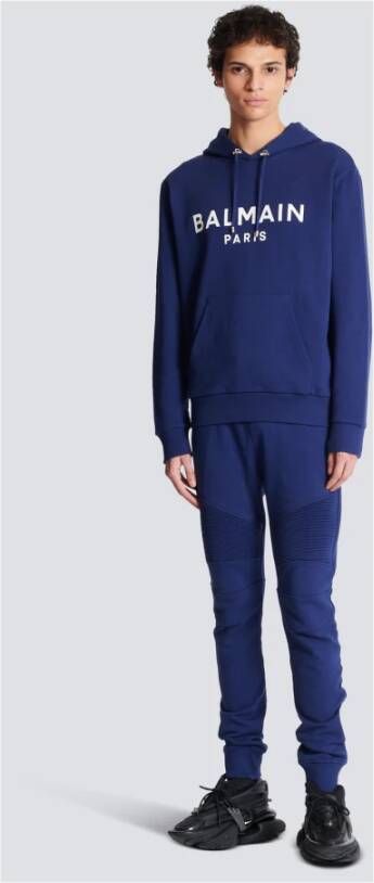 Balmain Paris hooded sweatshirt Blauw Heren
