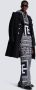 Balmain Zwarte en witte wollen Maxi Monogram Jacquard hoodie Black Heren - Thumbnail 5